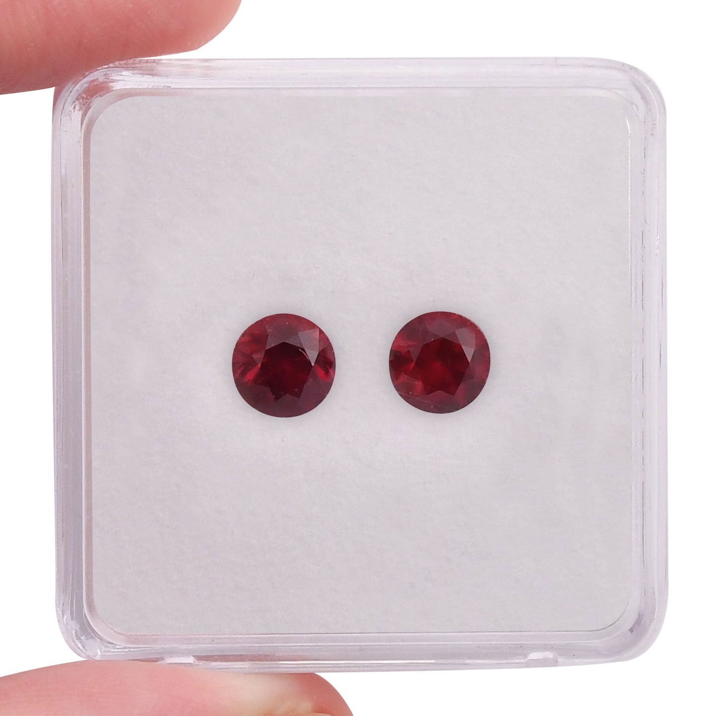 2.42 Carat Red  Round Ruby