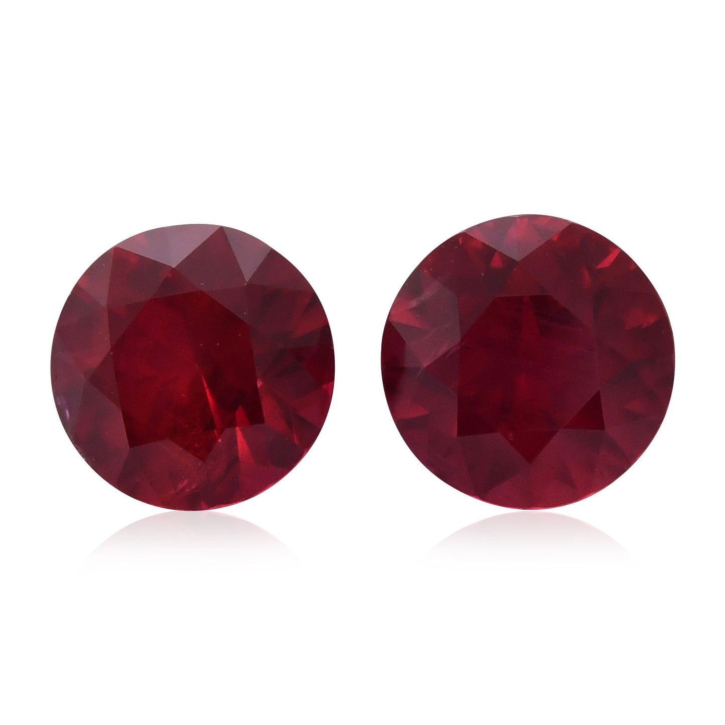 2.42 Carat Red  Round Ruby