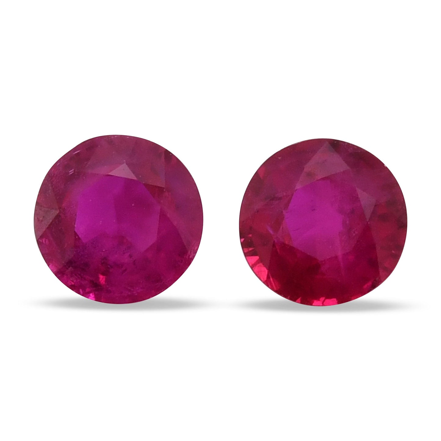 1.38 Carat Red  Round Ruby