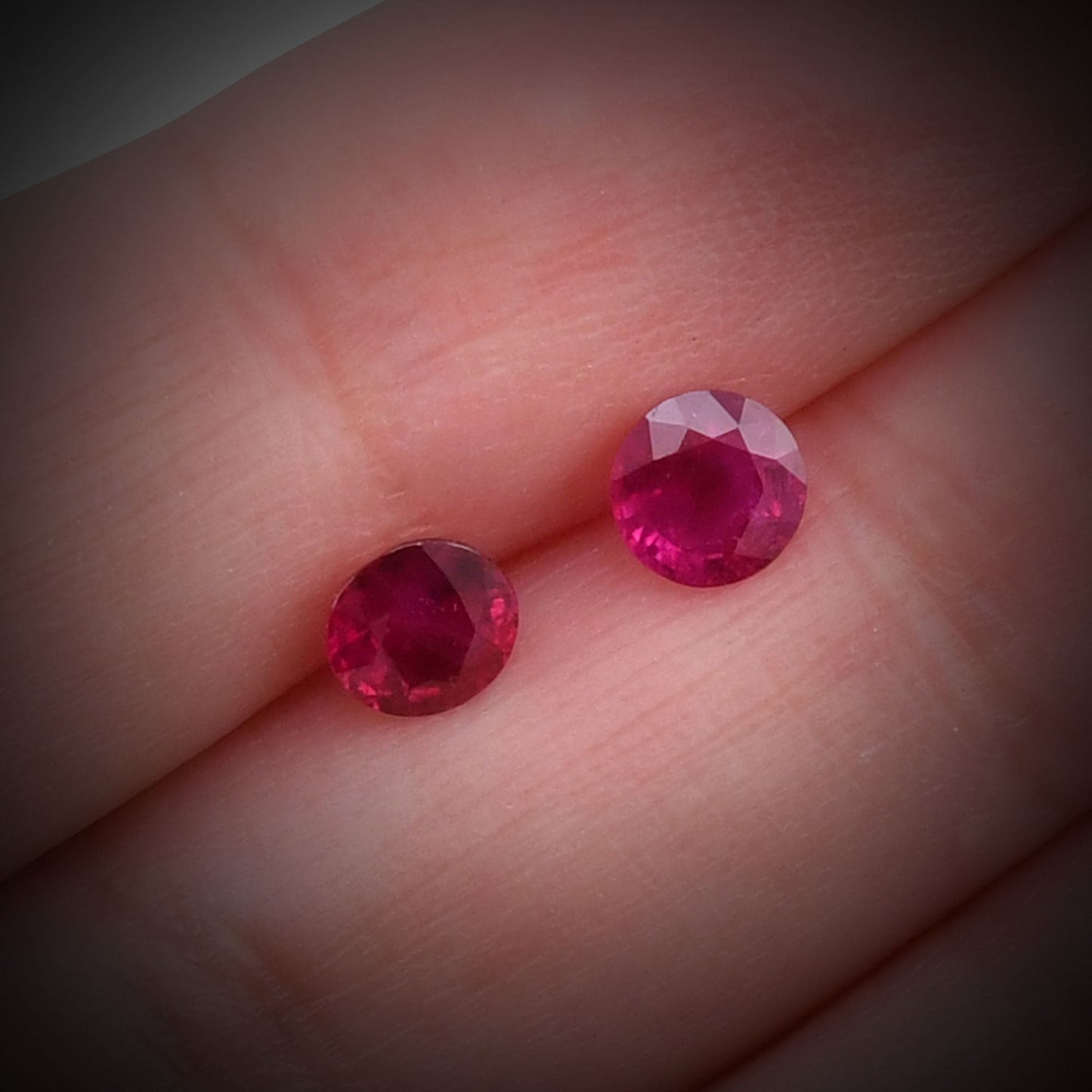 1.38 Carat Red  Round Ruby
