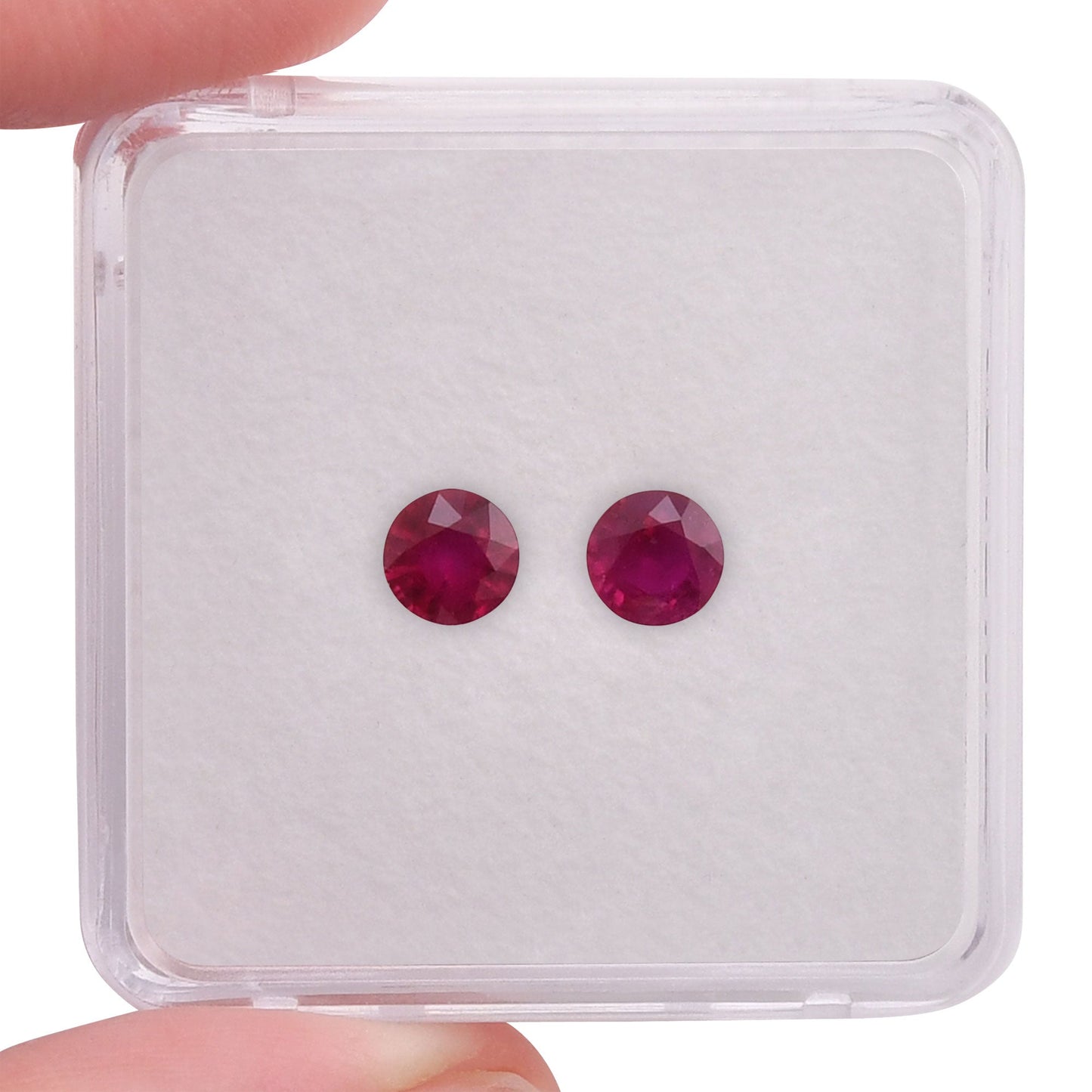 1.38 Carat Red  Round Ruby