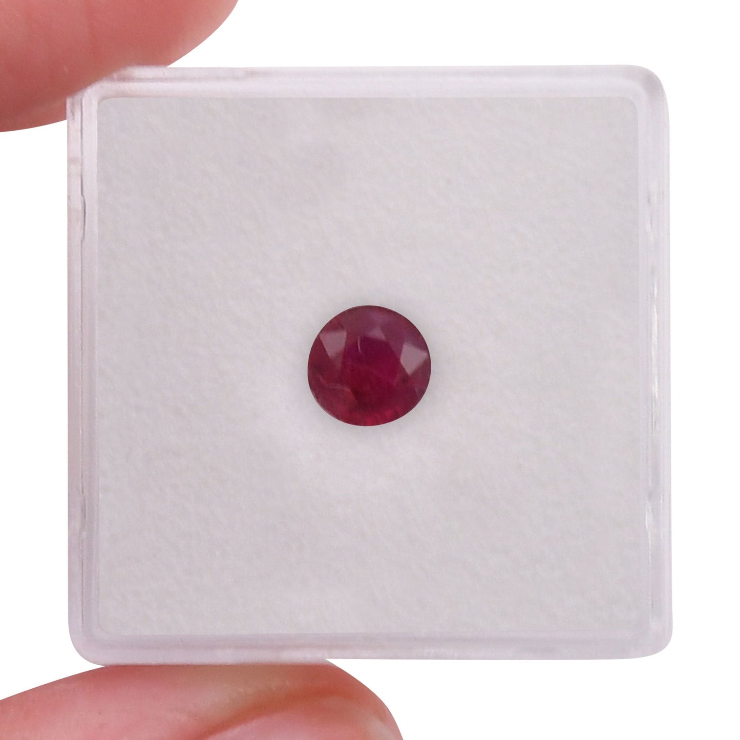 0.94 Carat Red  Round Ruby