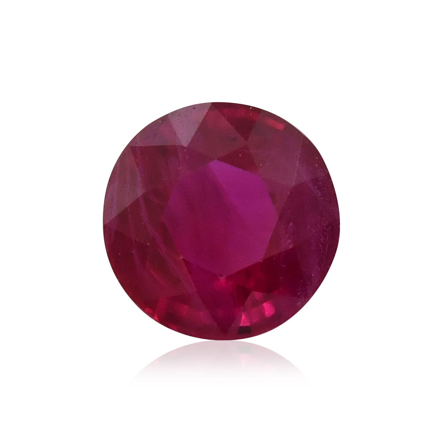 0.94 Carat Red  Round Ruby