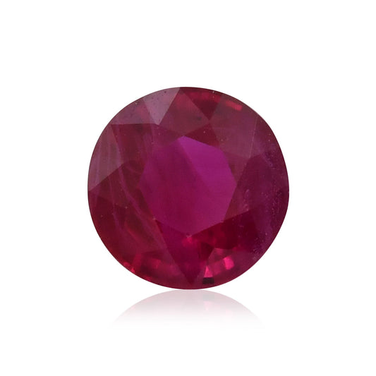 0.94 Carat Red  Round Ruby