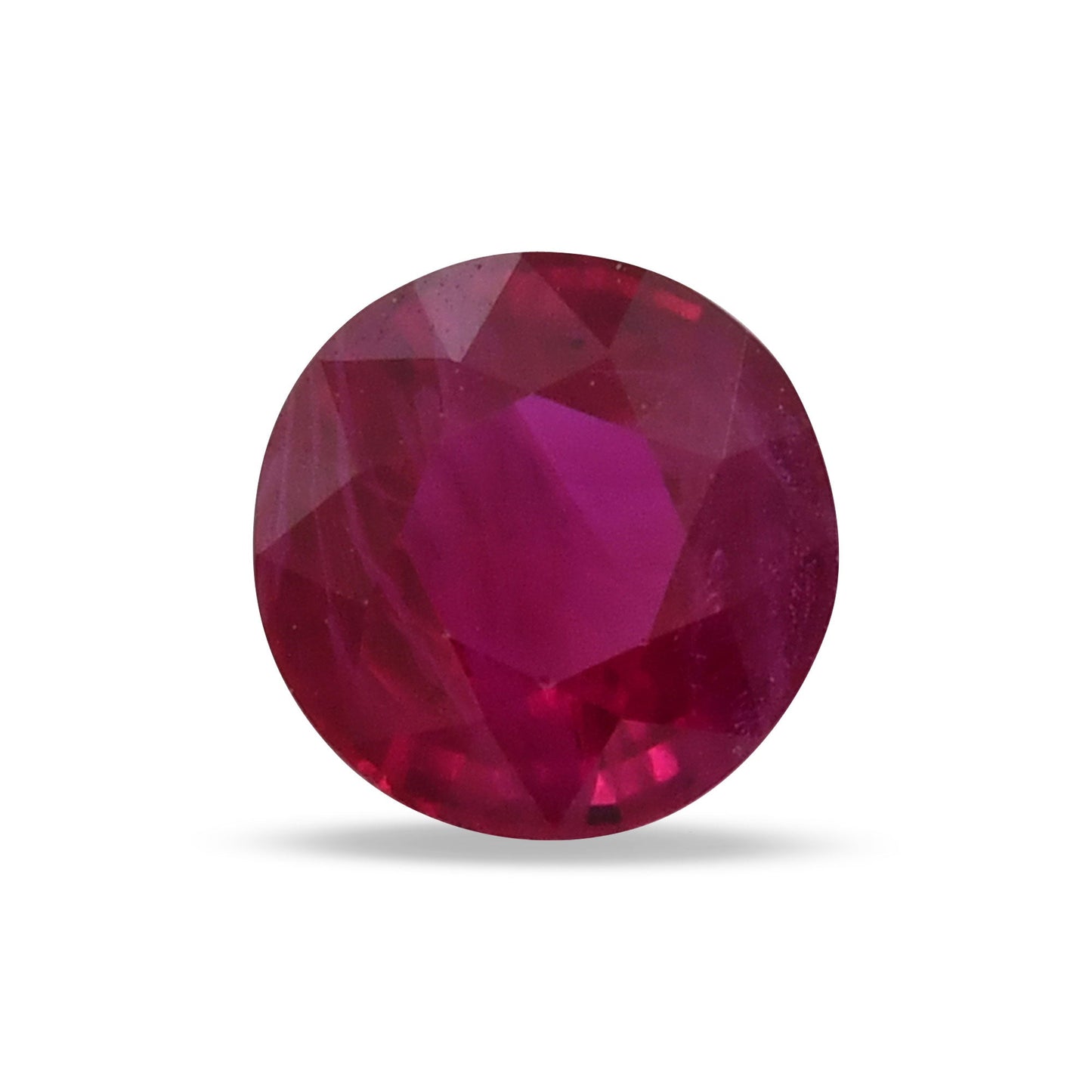 0.94 Carat Red  Round Ruby