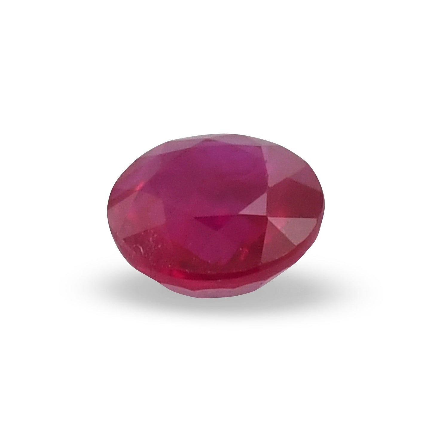 0.96 Carat Red  Round Ruby