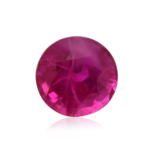 0.85 Carat Red  Round Ruby