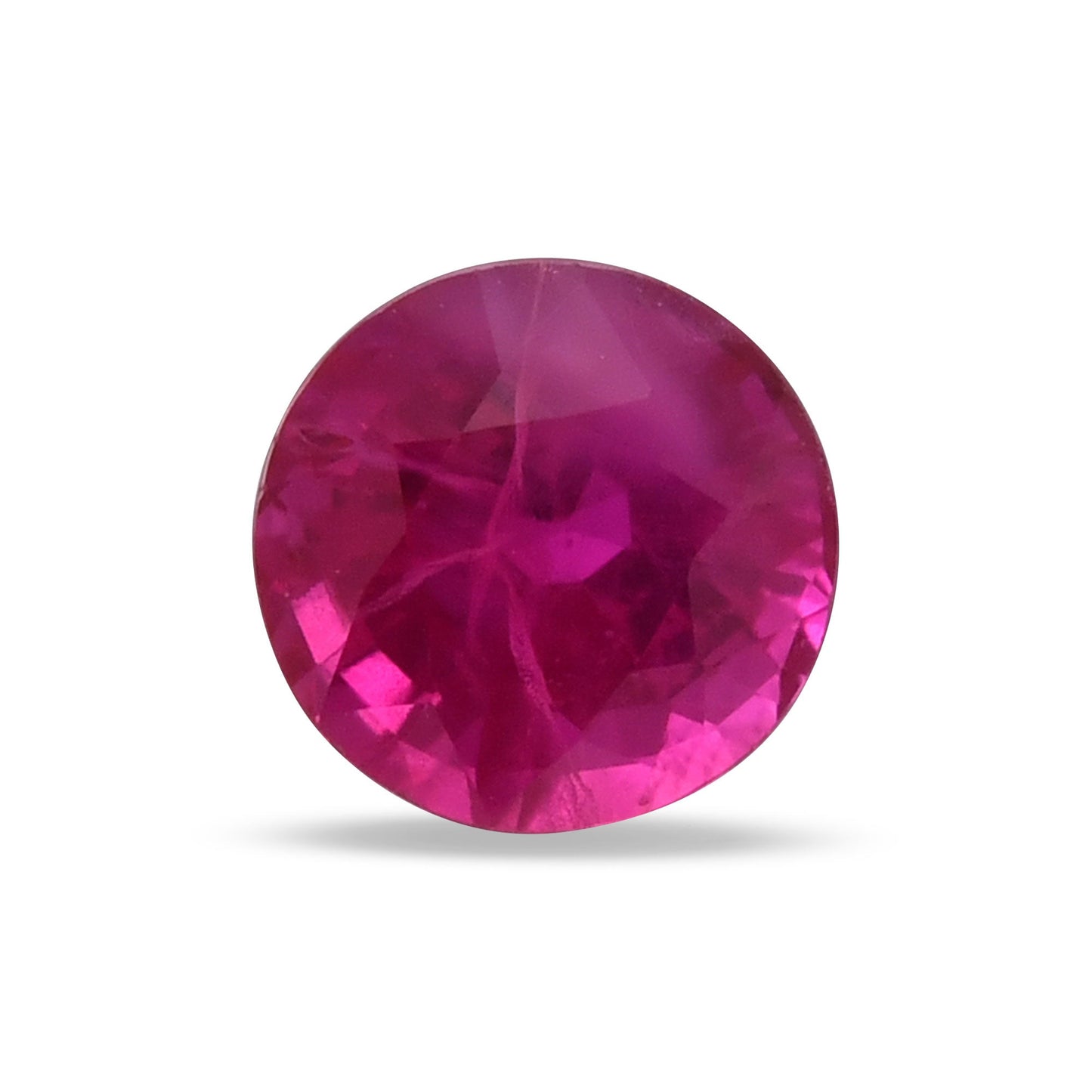 0.85 Carat Red  Round Ruby