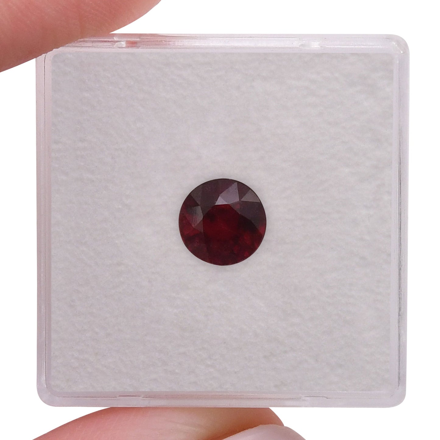 1.74 Carat Red  Round Ruby