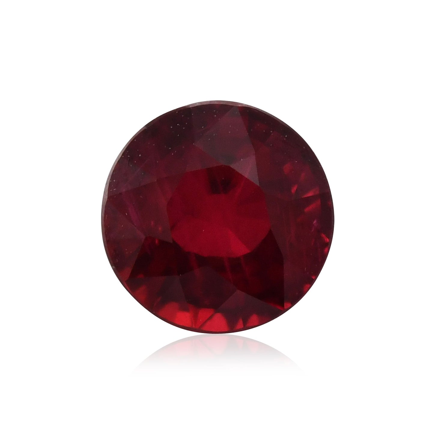 1.74 Carat Red  Round Ruby