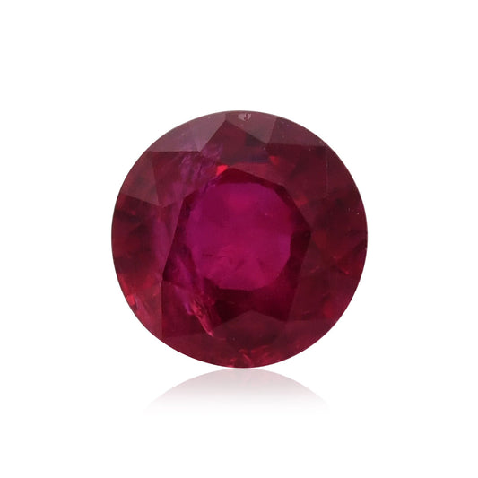 1,30 Karat roter runder Rubin