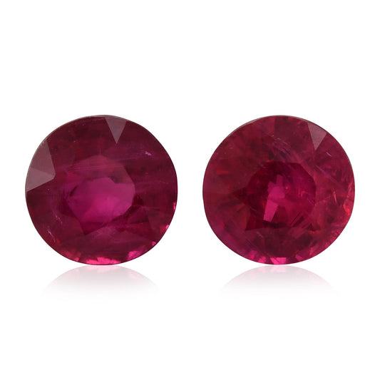 2,31 Karat roter runder Rubin