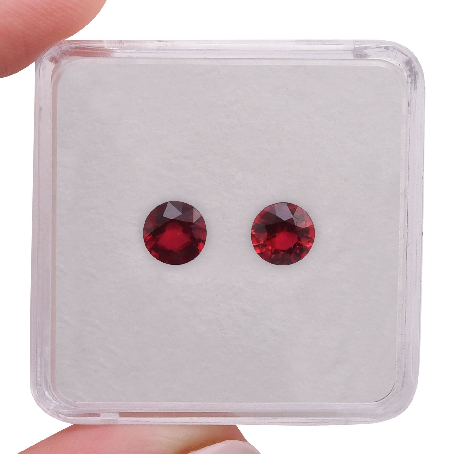 2.07 Carat Red  Round Ruby