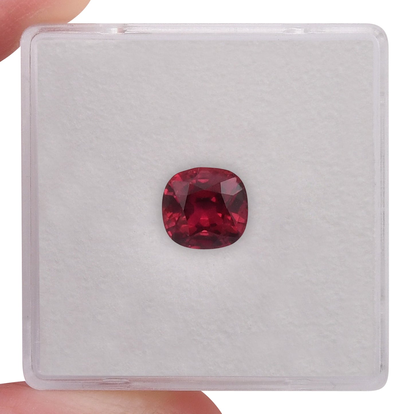 1.50 Carat Red MOZAMBIQUE Cushion Ruby GRS