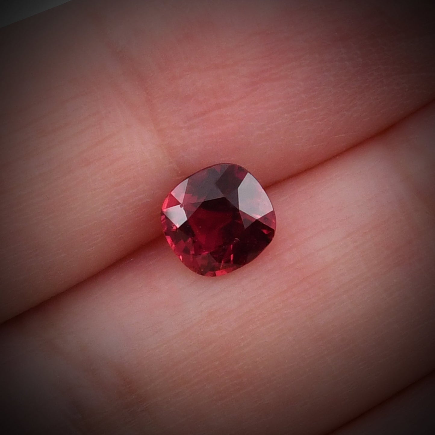 1.50 Carat Red MOZAMBIQUE Cushion Ruby GRS