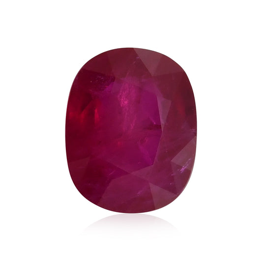 4,53 Karat roter MOSAMBIK-Kissenrubin GRS