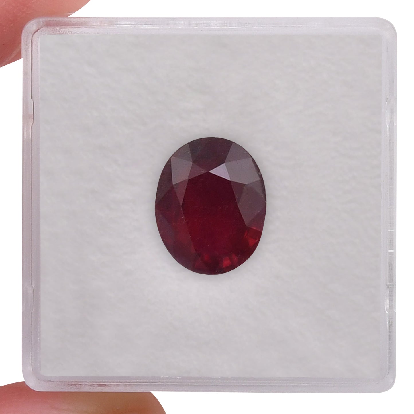 4,01 Karat roter burmesischer ovaler Rubin GRS