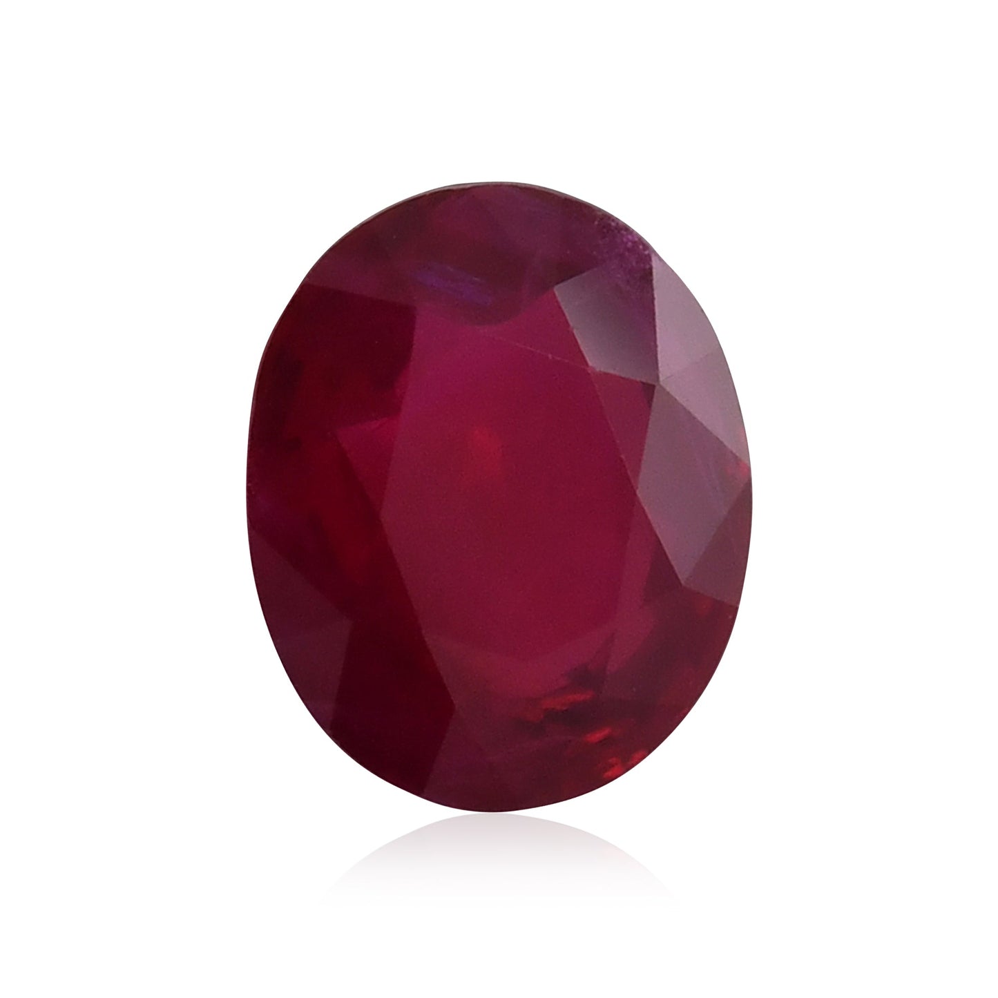 4,01 Karat roter burmesischer ovaler Rubin GRS
