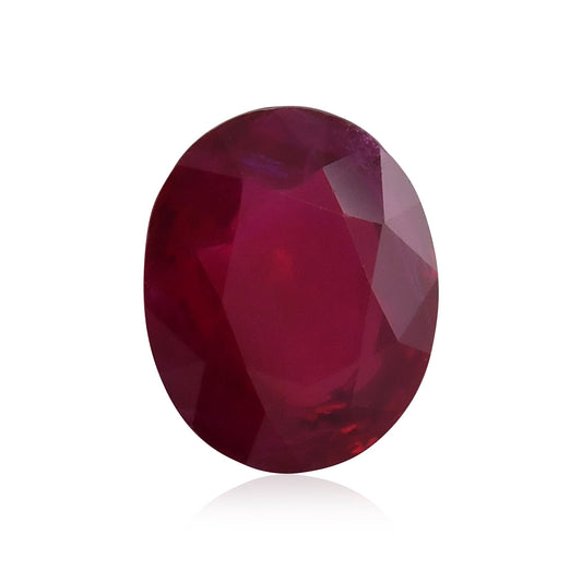 4,01 Karat roter burmesischer ovaler Rubin GRS