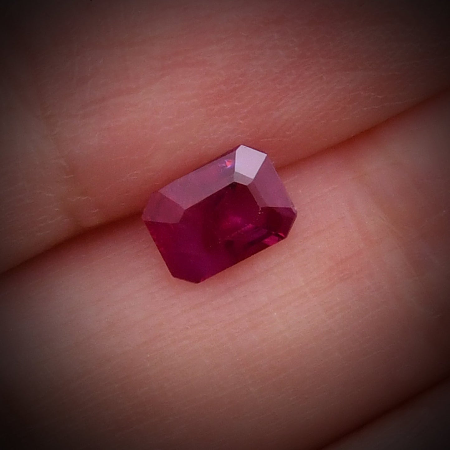 1.08 Carat Red  Emerald Ruby