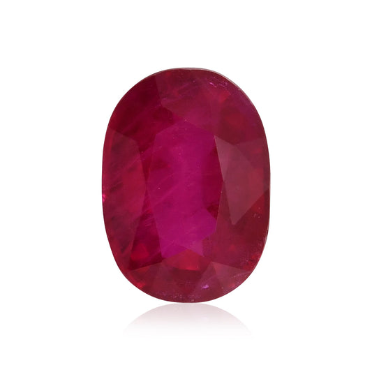 1,11 Karat roter ovaler Rubin