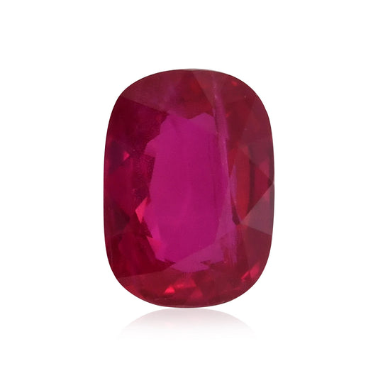 1,08 Karat roter Kissen-Rubin