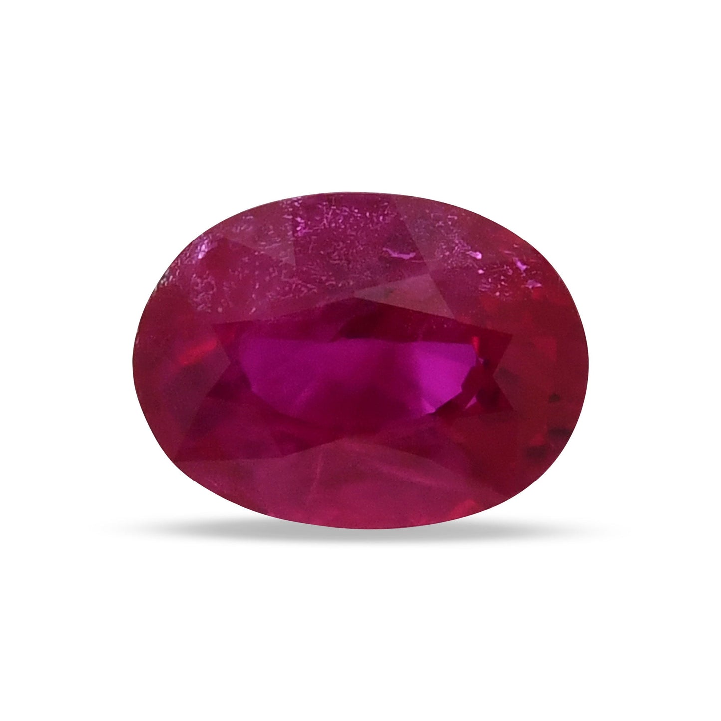 0.99 Carat Red  Oval Ruby