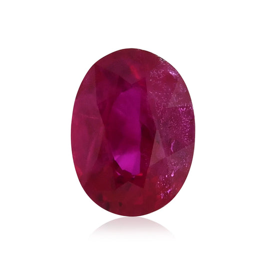 0,99 Karat roter ovaler Rubin