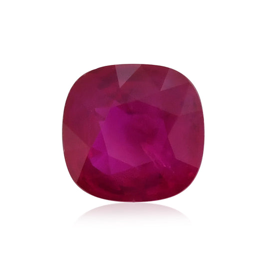 1,03 Karat roter Kissen-Rubin