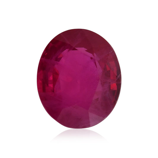1,14 Karat roter ovaler Rubin