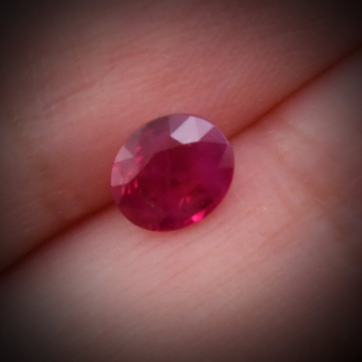 1.14 Carat Red  Oval Ruby