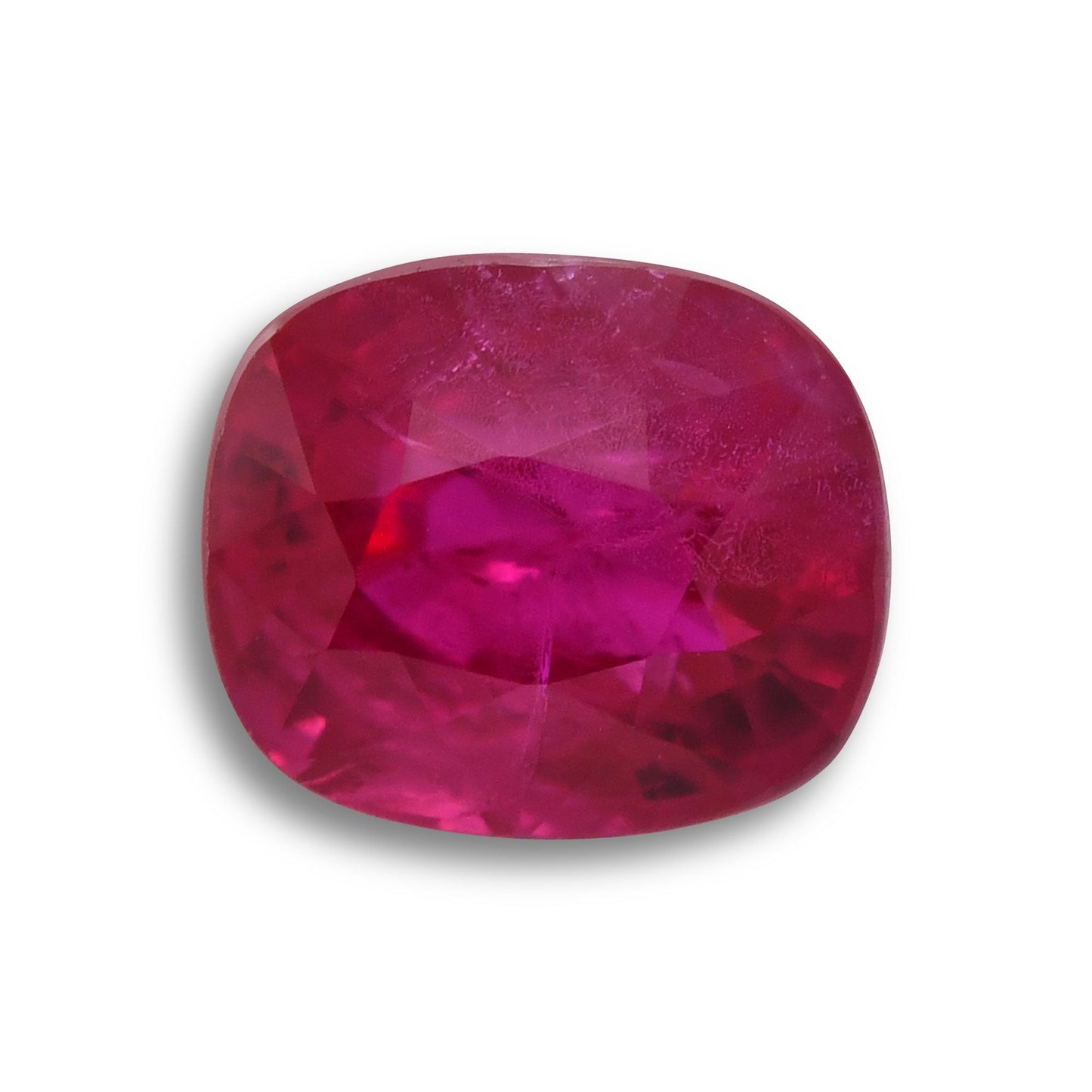 1,00 Karat roter Kissen-Rubin