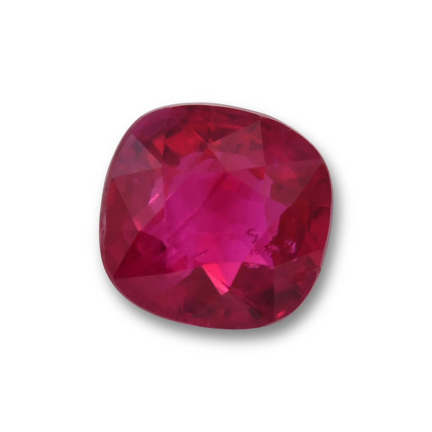 1.00 Carat Red  Cushion Ruby