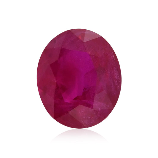 1,21 Karat roter ovaler Rubin