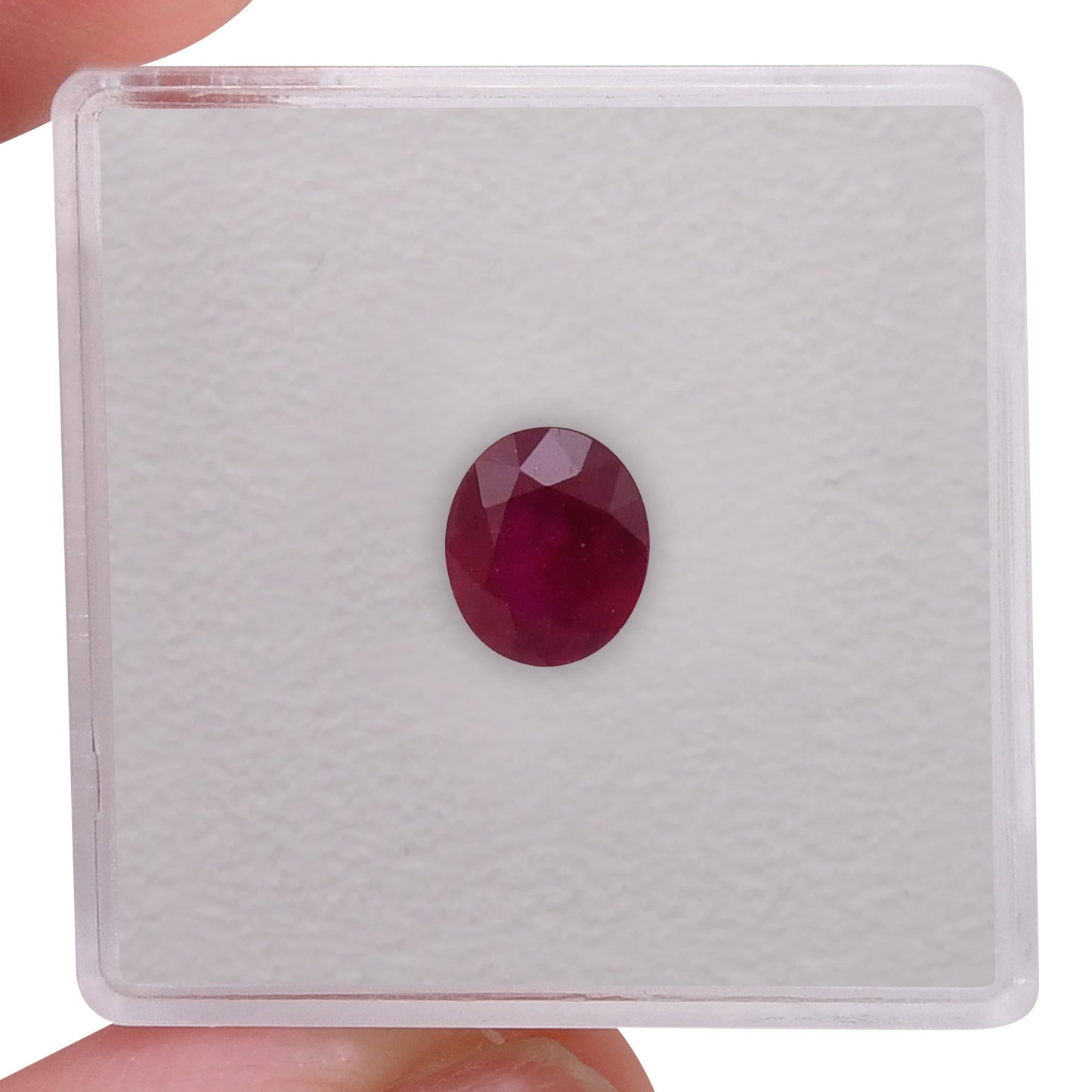 1.21 Carat Red  Oval Ruby