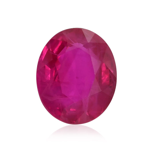 1,24 Karat roter ovaler Rubin