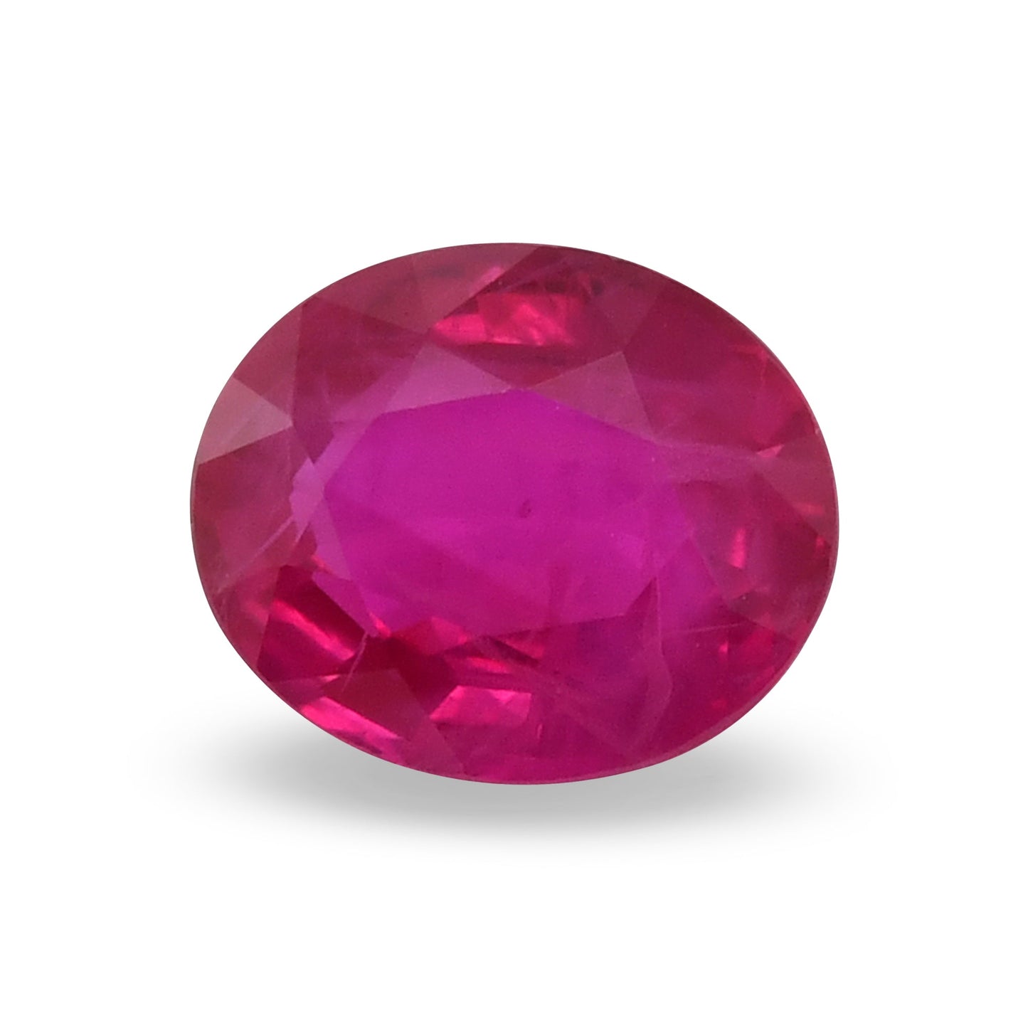 1.24 Carat Red  Oval Ruby