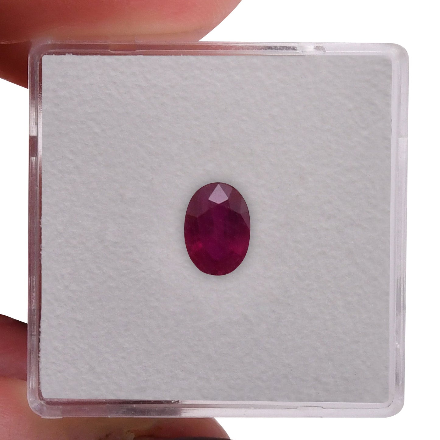 0.97 Carat Red  Oval Ruby