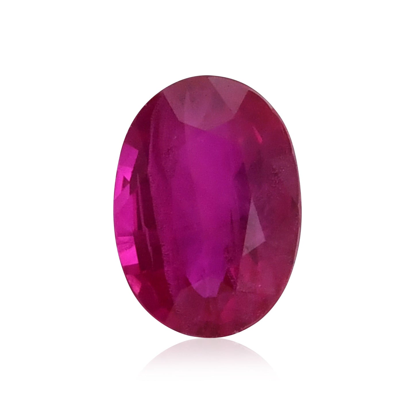 0.97 Carat Red  Oval Ruby