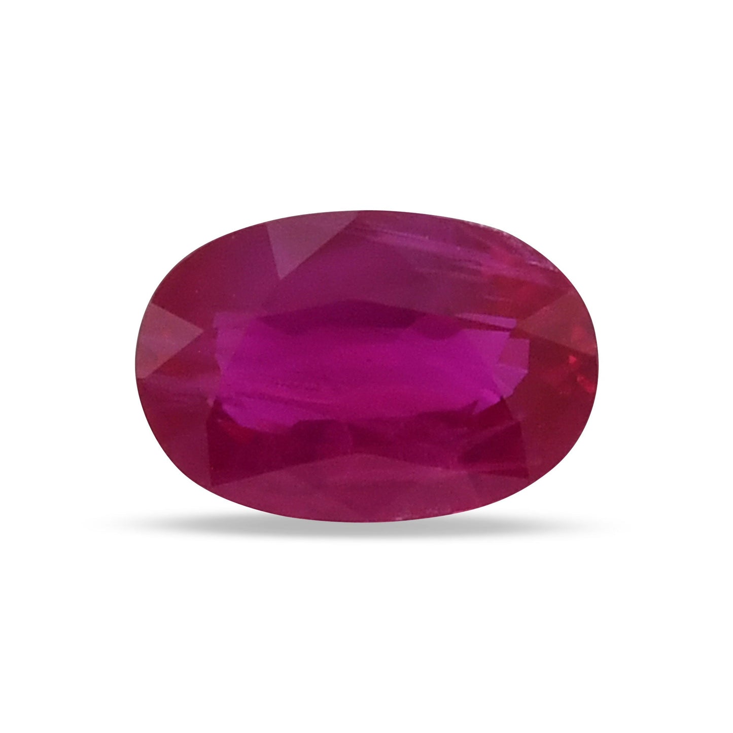 0.85 Carat Red  Oval Ruby