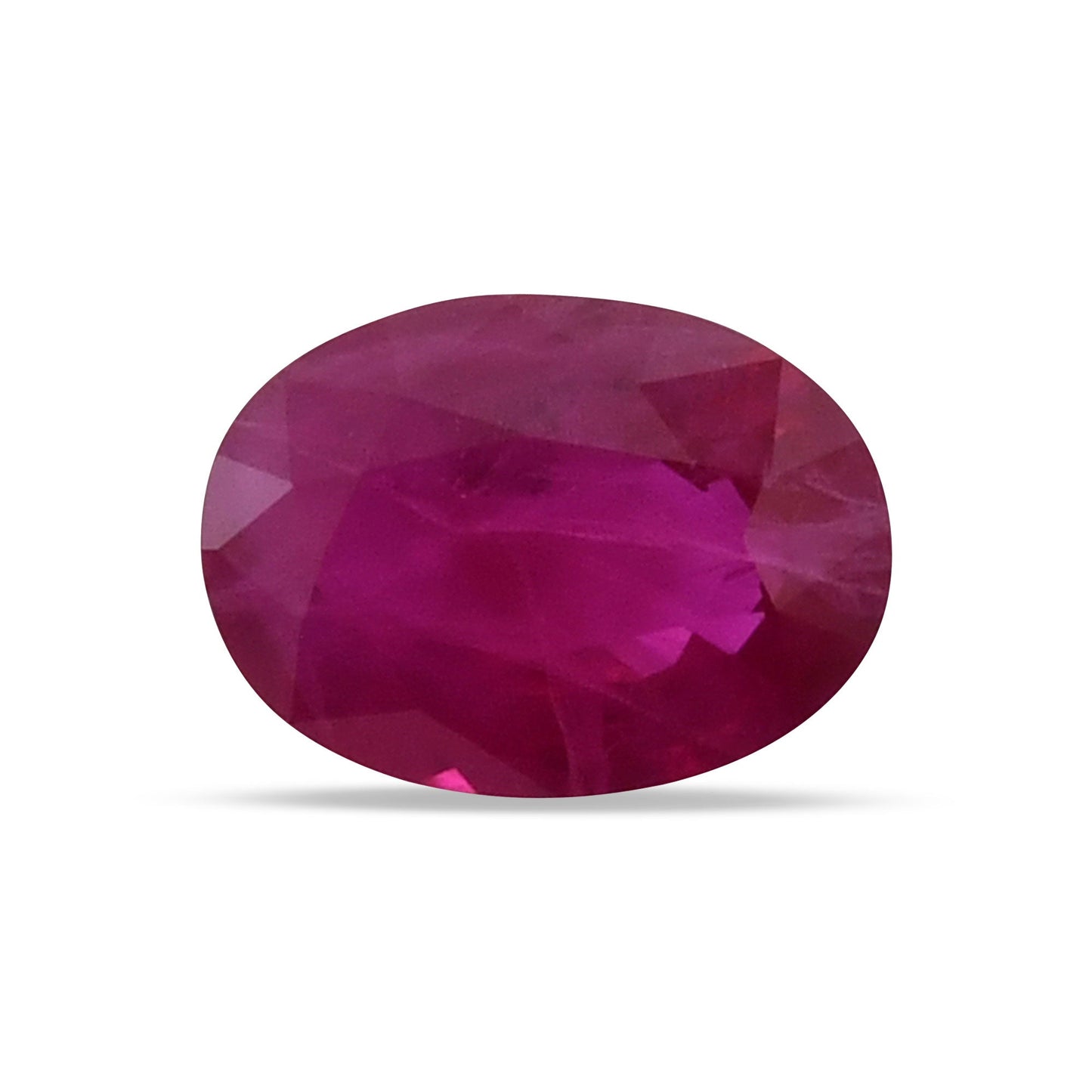 0.91 Carat Red  Oval Ruby