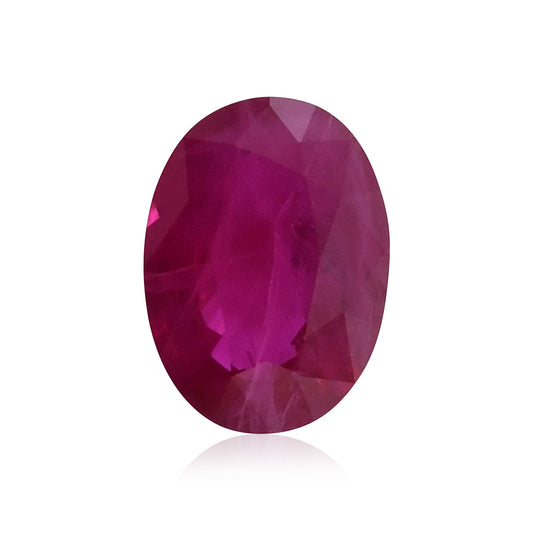 0,91 Karat roter ovaler Rubin