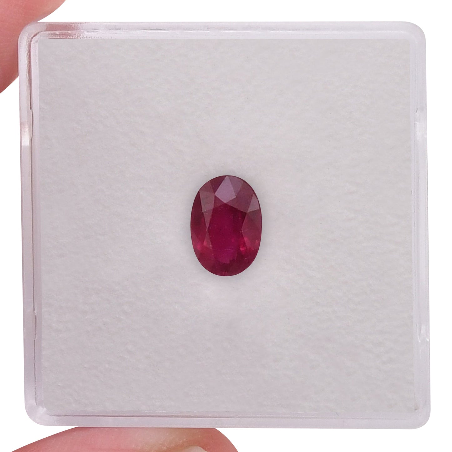 1.02 Carat Red  Oval Ruby