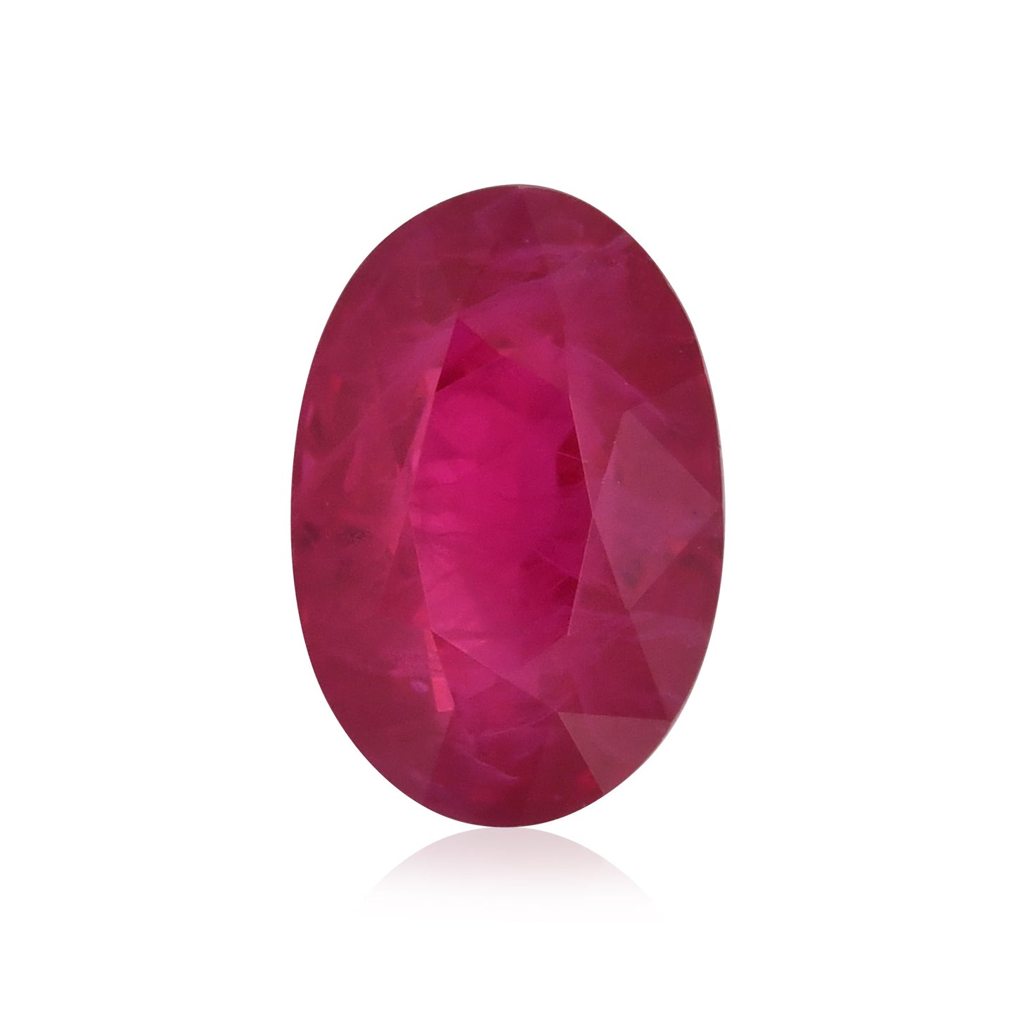 1.02 Carat Red  Oval Ruby