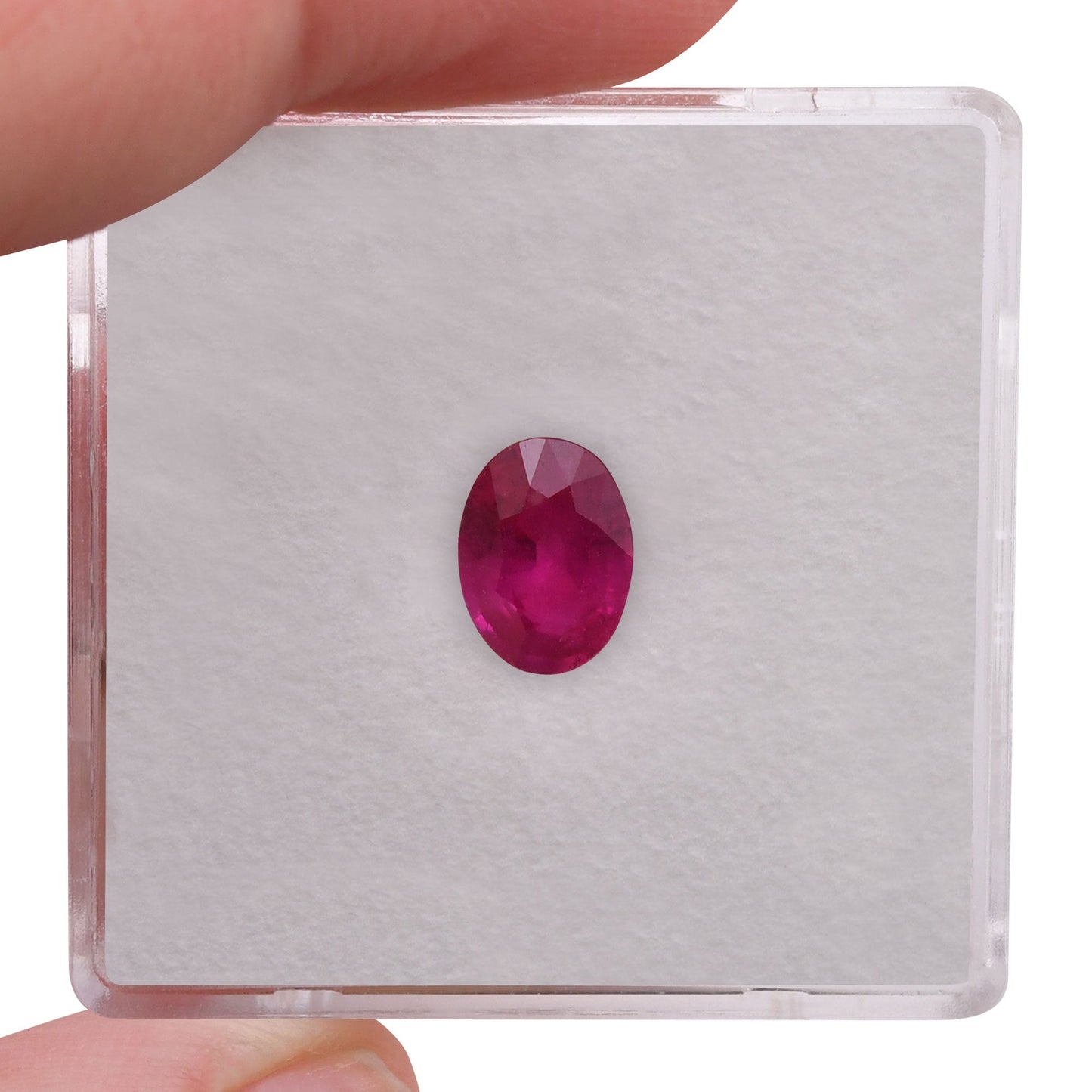 0.94 Carat Red  Oval Ruby