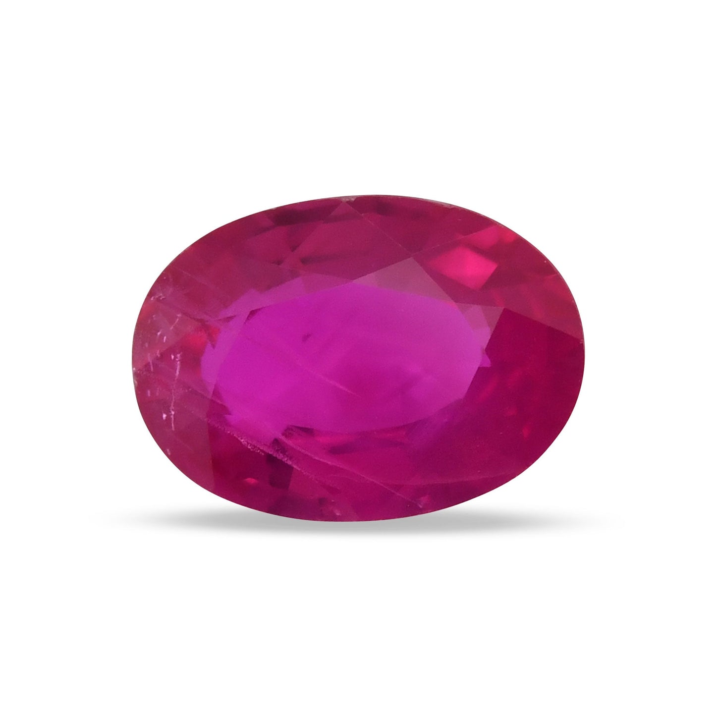 0.82 Carat Red  Oval Ruby