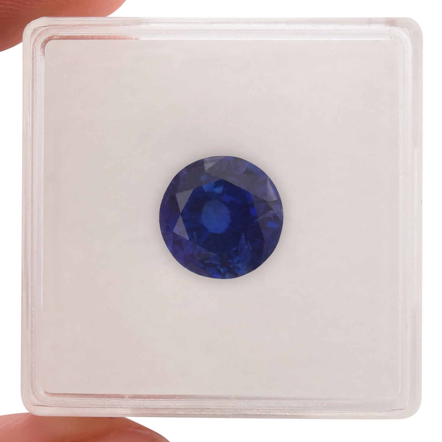 3.86 Carat Blue SRI LANKAN Round Sapphire GIA