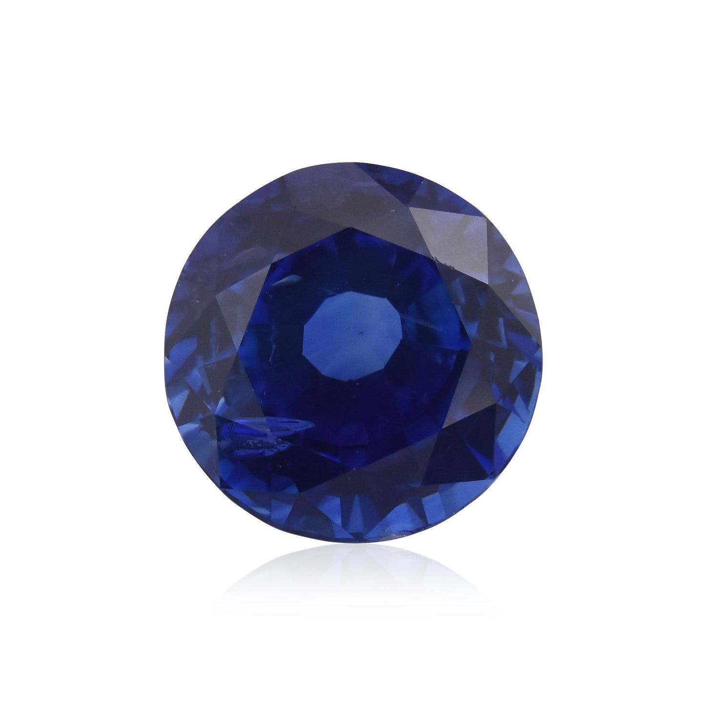 3.86 Carat Blue SRI LANKAN Round Sapphire GIA