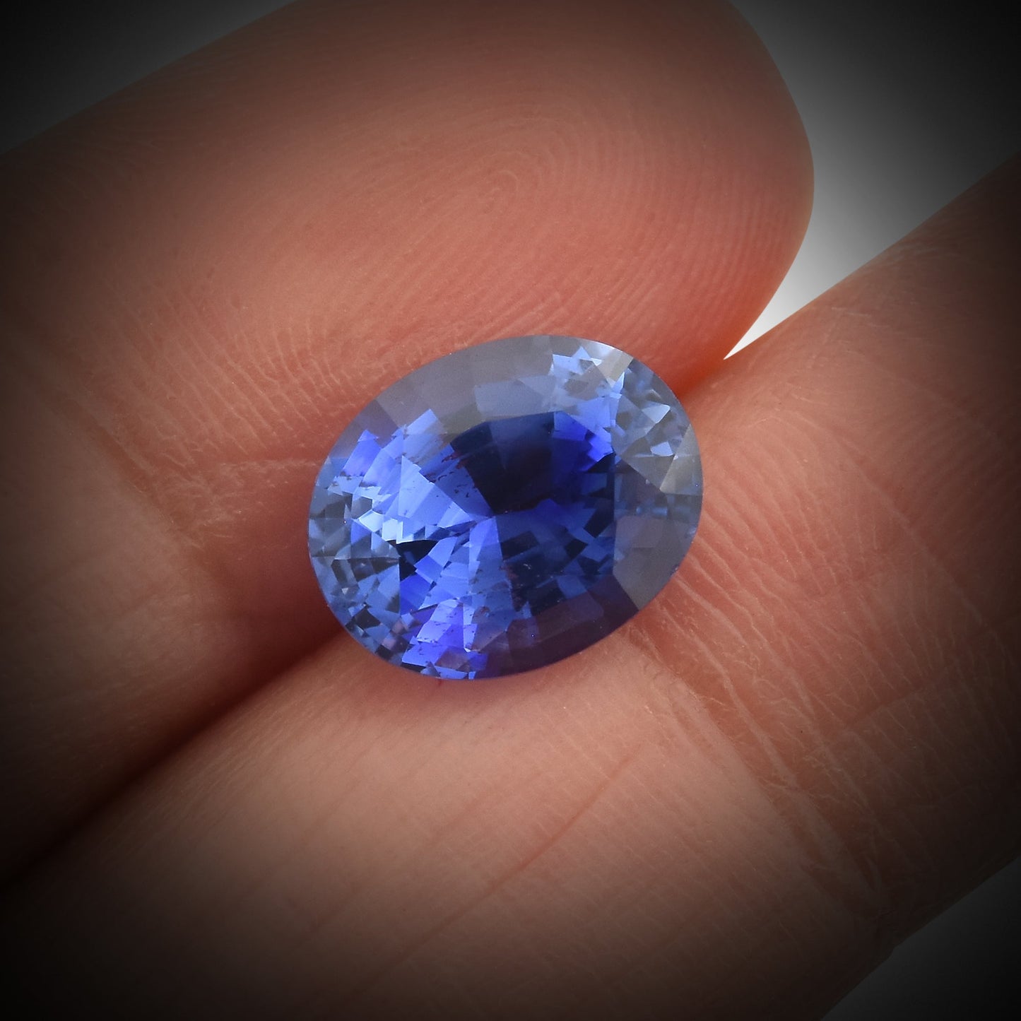 3.72 Carat Blue SRI LANKAN Oval Sapphire GRS