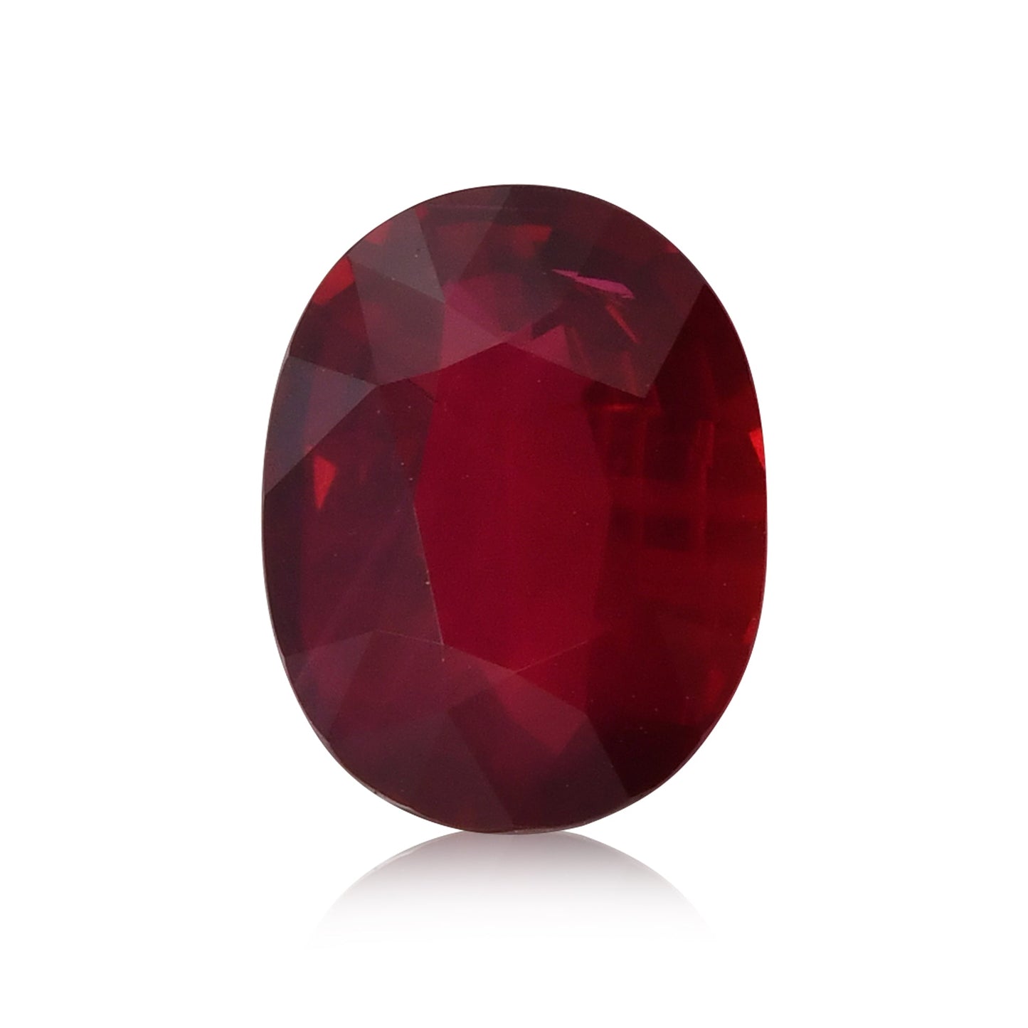 3.23 Carat Red MOZAMBIQUE Oval Ruby CD No Heat
